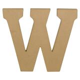 Lettre W kraft 20cm - Kraft