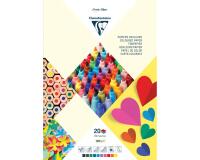 PAPIER COULEUR, Bloc de 20 feuilles 120g/m2 au format 29,7x42cm - Assortiment
