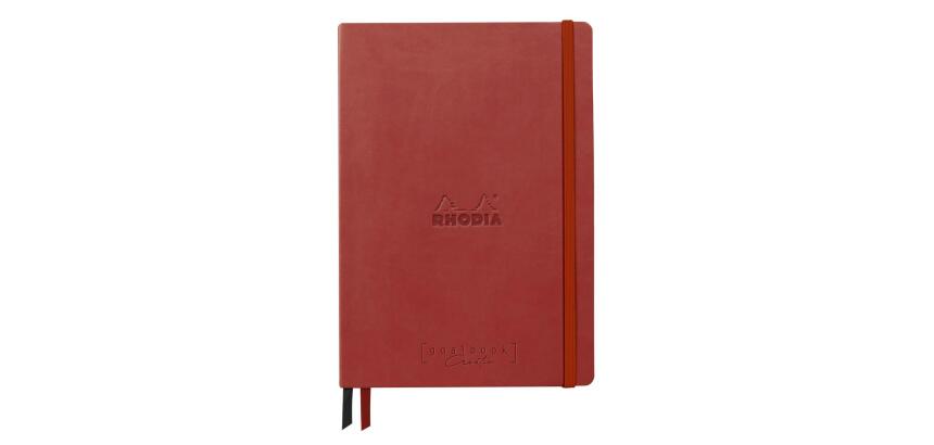 Rhodia Goalbook Creation - A5 - Dotted - Hard Cover - Black Maya Paper - Nacarat