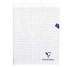 Cahier piqué Mimesys 24x32cm 96 pages grands carreaux couverture polypropylène Couleur aléatoire - Assortis