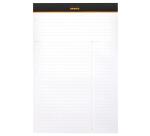 Meeting Pad - bloc agrafé Rhodia N°19 A4+ 80 feuillets pré-impriméss détachabl - Noir
