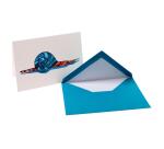 CARTE DOUBLE + ENVELOPPE C6 ENCRE&PLUME, SOUS SACHET