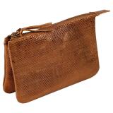 KLEO-PATHRA CUIR Petite Pochette 2 compartiments 13x9 cm Bronze