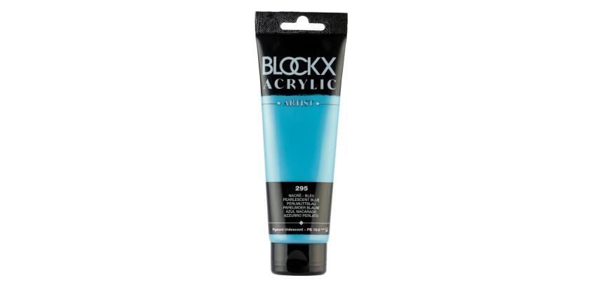 Peinture acrylique fine tube 120ml - Bleu nacré