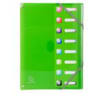 Trieur extensible en polypropylène 8 compartiments IDERAMA PP - A4 - Couleurs assorties