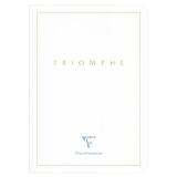 Triomphe GOLD carnet piqûre textile A5 96 pages uni papier blanc 90 g - Blanc