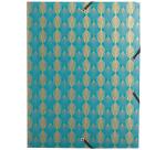 Boîte de classement dos 40mm carte lustrée 600g/m2 Néo Déco - Couleurs assorties