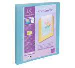 Classeur 4 anneaux 30mm polypropylène Kreacover Pastel - A4 Maxi - Couleurs assorties