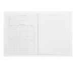 Cahier de textes piqué 8000 POLYPRO 17x22cm 124 pages grands carreaux Incolore - Incolore