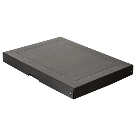 Caja de almacenamiento PureBox Negro de Exacompta A3 32 x 44 x 4 cm de alto