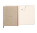 Rhodiarama cahier souple A4+ 160 pages ligné papier ivoire 90g - Beige