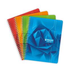 Cahier reliure intégrale 7000 17x22 cm 100 pages petits carreaux 70 g - Assortis