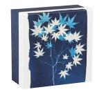 Cyanotype, Set de 3 boîtes gigognes carrées 25x25x12 cm, 20x20x11cm, et 16x16x10 cm