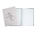 Livre d'or 100 pages tranche argent Art