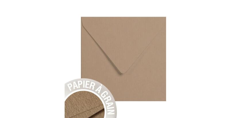 Paquet de 5 enveloppes Grain de Pollen 140x140mm 120g/m²