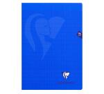 Cahier piqué Mimesys A4 96 pages grands carreaux couverture polypropylène Couleur aléatoire - Assortis