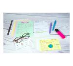 Estuche Exacompta 100 fichas Exacompta cartulina bristol - liso sin taladro 74x105mm - Verde