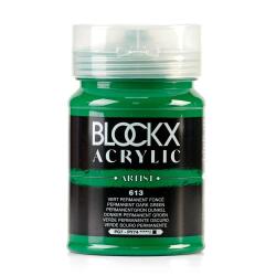 Peinture acrylique fine pot 500ml - Vert permanent foncé