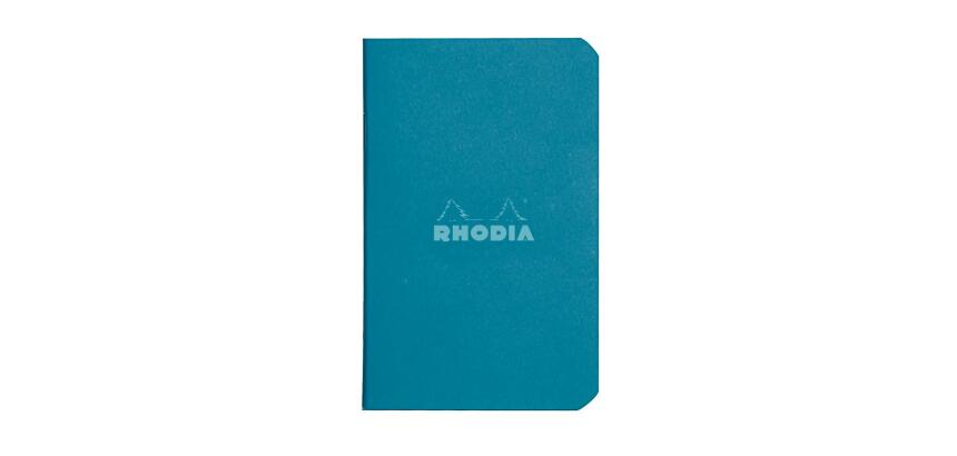 Rhodia Couleur Notebook - No.11 - A7 - Lined - Side Stapled - Peacock