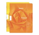Cahier Dessin scolaire piqué 7000 17x22 cm 16 pages 10x10 90 g - Assortis
