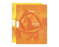 Cahier Dessin scolaire piqué 7000 17x22 cm 16 pages 10x10 90 g - Assortis