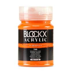 Peinture acrylique fine pot 500ml - Orange de Chine