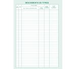 Registre des mouvements de titre, liste des actionnaires, 58 feuillets - Noir