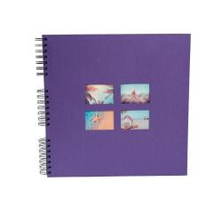 Album photo à spirales 60 pages noires Milano - Violet