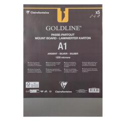 Goldline contrecollé pour passe-partout paquet 5F A1 1,25mm - Argent