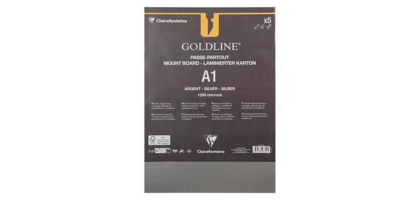 Goldline contrecollé pour passe-partout paquet 5F A1 1,25mm - Argent