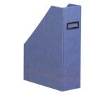 Rhodiarama porte-revues simili cuir italien 10x25x31 cm - Saphir