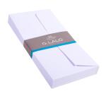 25 enveloppes doublées DL Vélin adhésives - extra blanc
