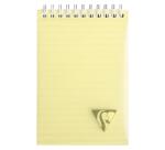 Bloc reliure intégrale Linicolor FRESH en-tête A6 160 pages détachables ligné couverture plastique polypropyène rainuré Couleur aléatoire - Assortis