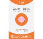 Fichas de cartulina bristol 205 g/m2 - Rayado - 100x150 mm - Colores surtidos