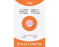 Fichas de cartulina bristol 205 g/m2 - Rayado - 100x150 mm - Colores surtidos