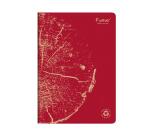 Cahier piqué FOREVER PREMIUM 100% recyclé A4 96 pages petits carreaux papier recyclé blanc 90 g - Assortis