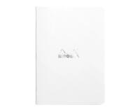 Cahier piqué Rhodia Classic 14,8x21 cm 96 pages petits carreaux 5x5 non détachables 80g - Blanc