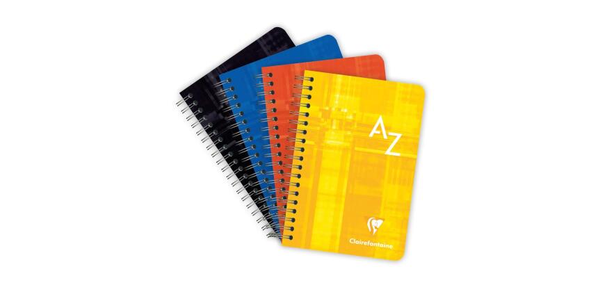 Répertoire reliure intégrale 9x14 cm 180 pages petits carreaux - Assortis