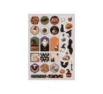 PAPIERS IMPRIMÉS, Bloc de 20 feuilles à motifs 160g/m2 au format A4 (21x29,7cm) + 1 idée créative - Halloween - Multicolore