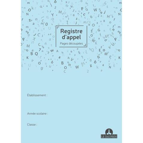 Registre annuel d'appel journalier, 297X210, pages découpées, 24 pages - Vert
