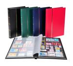 Album de timbres simili-cuir 16 pages noires - 22,5x30,5 cm