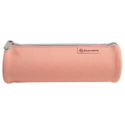 Pencil case round PU 4col ass Aquarel - Assorted colours