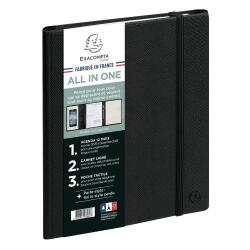 Agenda de bureau All in one Horizons 20S Visuel spiralé Kaa 15 x 21 cm Semainier Janvier à décembre 2026 - Noir