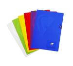 Cahier piqué Mimesys A4 48 pages petits carreaux couverture polypropylène Couleur aléatoire - Assortis