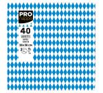 Paquet de 40 serviettes micro-gaufrées ouate décorées 2 plis - 38x40 cm