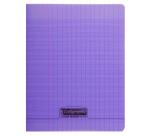 Cahier piqué 8000 POLYPRO 17x22 cm 32 pages grands carreaux 90 g - Violet
