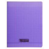 Cahier piqué 8000 POLYPRO 17x22 cm 32 pages grands carreaux 90 g - Violet