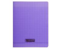 Cahier piqué 8000 POLYPRO 17x22 cm 32 pages grands carreaux 90 g - Violet