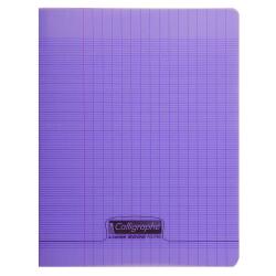 Cahier piqué 8000 POLYPRO 17x22 cm 32 pages grands carreaux 90 g - Violet