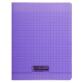 Cahier piqué 8000 POLYPRO 17x22 cm 32 pages grands carreaux 90 g - Violet